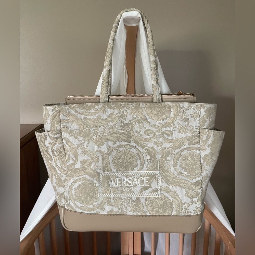 Versace
Barocco Jacquard Diaper Tote Bag